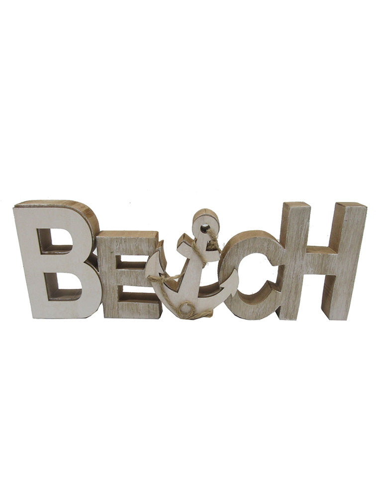 ADORNO BLOQUE LETRAS BEACH 11" X8102