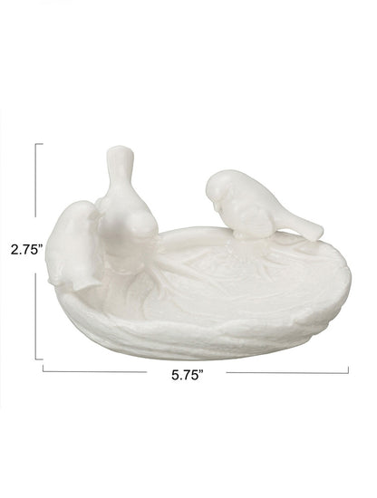 BOWL O JABONERA PAJARITOS CERAMICA X8105