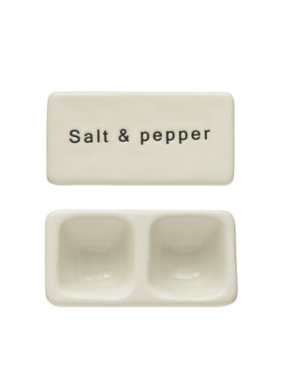 BOWL DOBLE SALT & PEPPER CERAMICA X8111