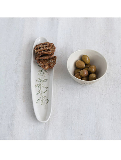 FUENTE OVAL BOTANICA CERAMICA X8112