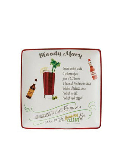 PLATO CUADRADO PIQUEO BLOODY MARY X8116B