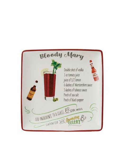 PLATO CUADRADO PIQUEO BLOODY MARY X8116B