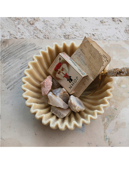 BOWL O CENTRO BEIGE RESINA X8117