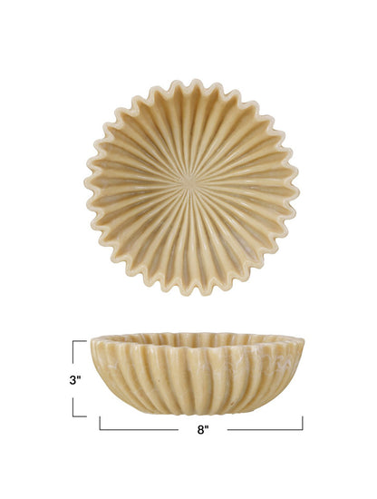 BOWL O CENTRO BEIGE RESINA X8117