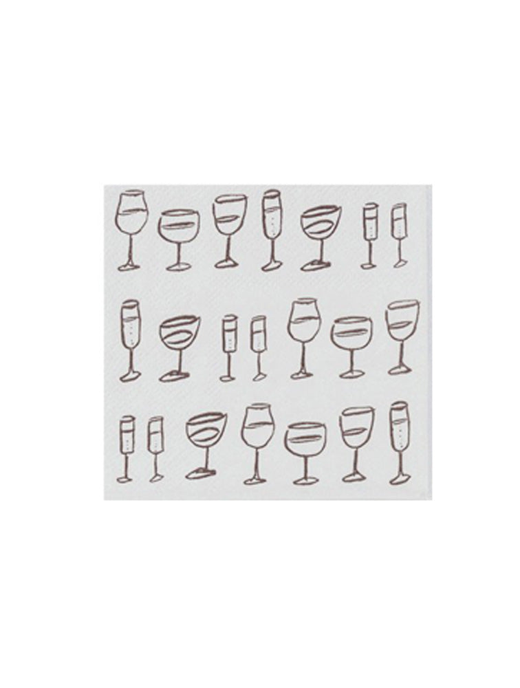 SERVILLETAS COCTEL WINE ART X50 X8120
