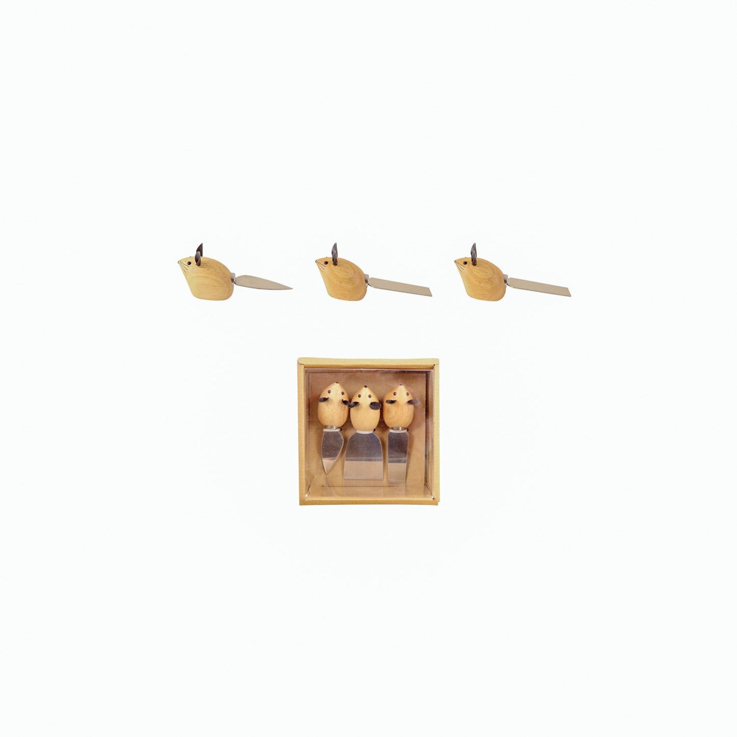 CUCHILLOS QUESO RATON X3 X8126