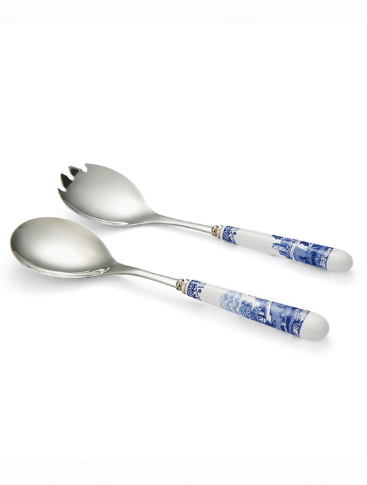 CUBIERTOS ENSALADA BLUE ITALIAN MANGO PORCELANA X8130