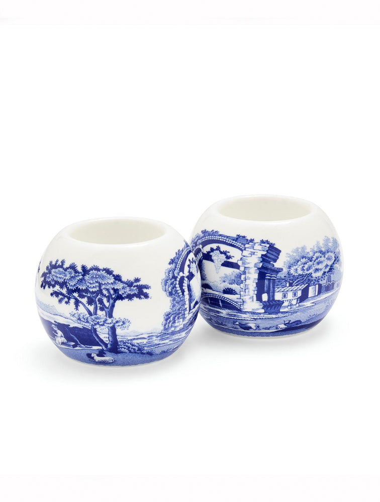 VOTIVE X2 BLUE ITALIAN PORCELANA X8131