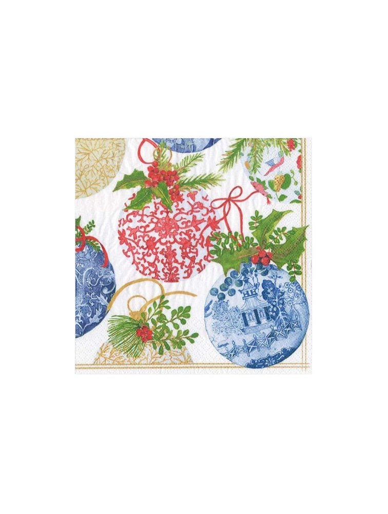 SERVILLETA COCTEL PORCELAIN ORNAMENTS X8134