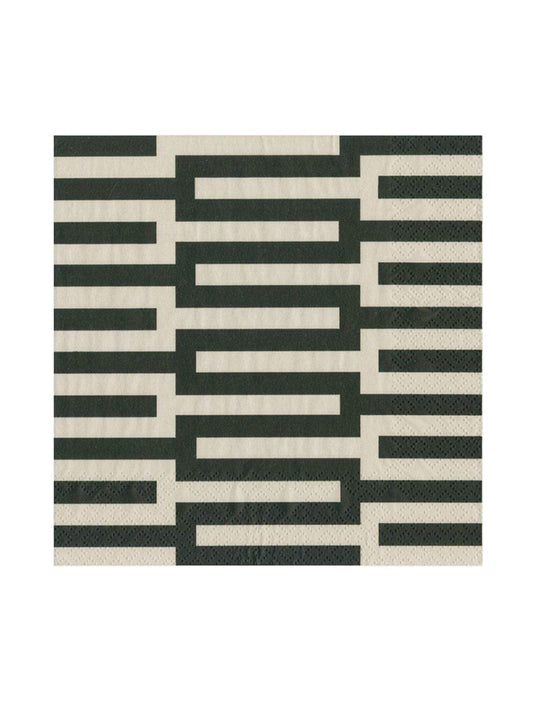 SERVILLETA CENA ZIPPER BLACK X8150