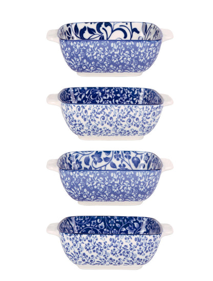 BOWL CUADRADO B&W 6" FLORES X8167B