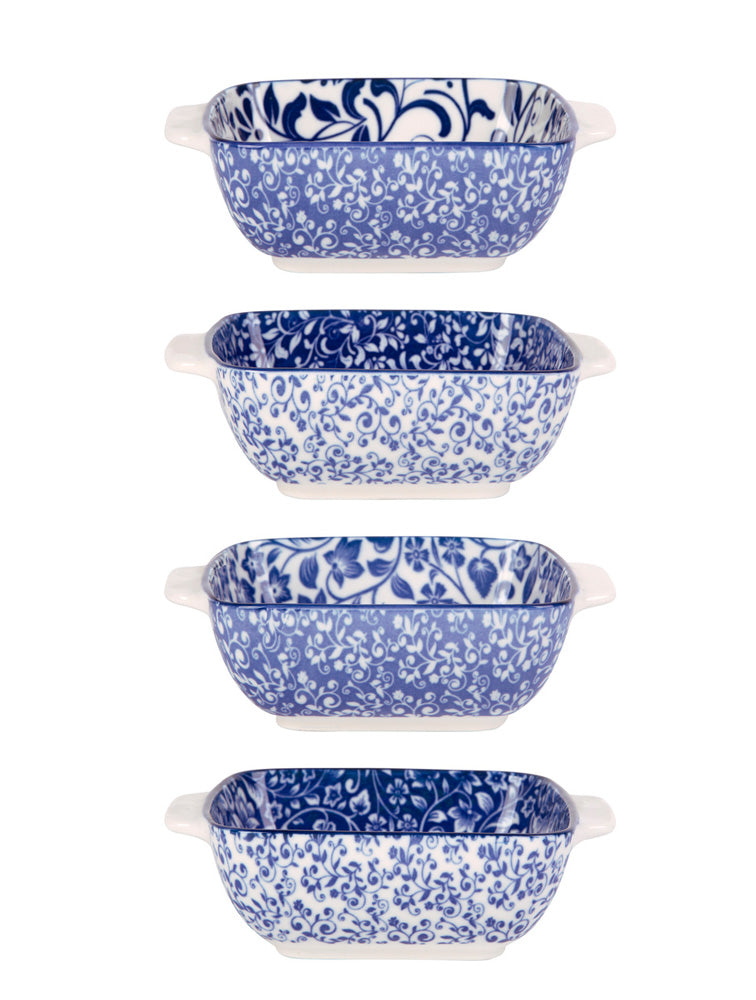 BOWL CUADRADO B&W 6" FLORES X8167D