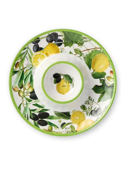 FUENTE CHIP & DIP LIMONE 14.5"MELAMINE X8186