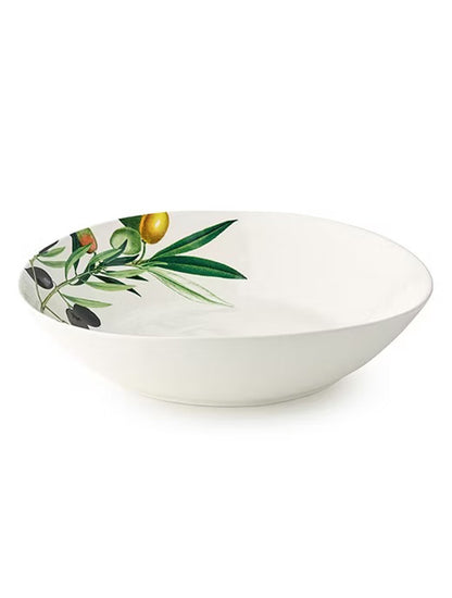 FUENTE OLIVA REDONDA GRANDE 13" CERAMICA X8188