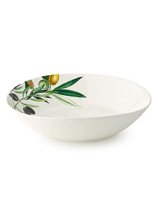 FUENTE OLIVA REDONDA GRANDE 13" CERAMICA X8188