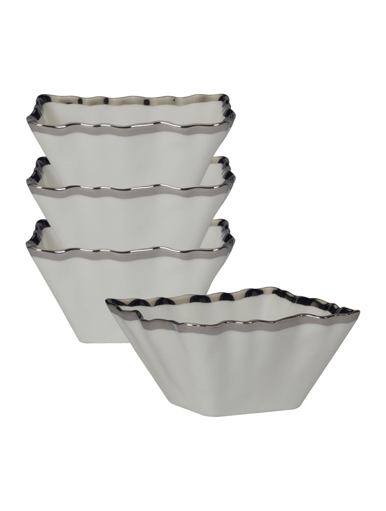 BOWL CUADRADO CHICO REGENCY 5.5"DE PORCELANA X8192