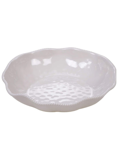 FUENTE REDONDA PERLETTE CREAM 13.75"MELAMINE X8201