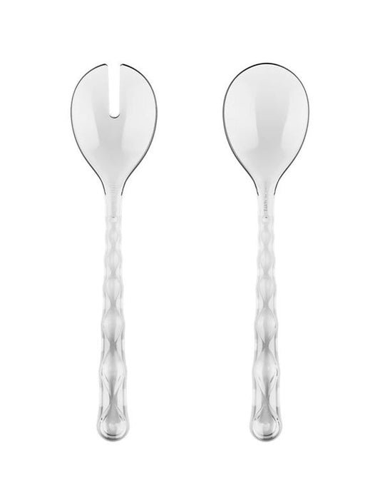 CUBIERTOS DE ENSALADA VANITY CLEAR ACRILICO X8222