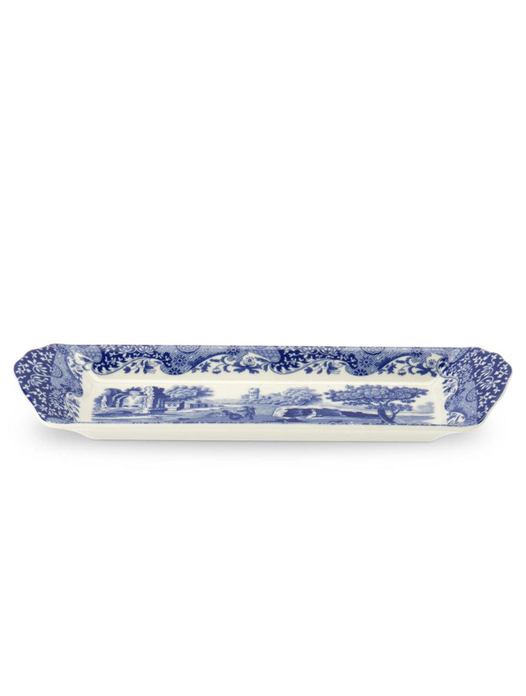 FUENTE RECTANGULAR  PORCELANA BLUE ITALIAN 9" X8235
