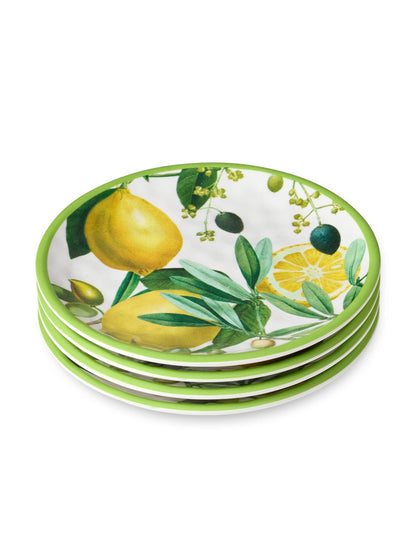 SET 4 PLATOS LIMONE 6"MELAMINE X8243