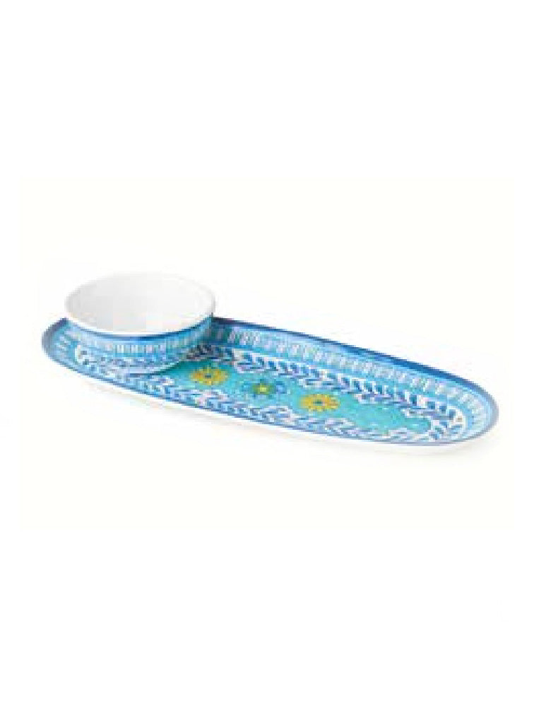 FUENTE OVALADA CON BOWL PORTO 14.5"MELAMINE X8252