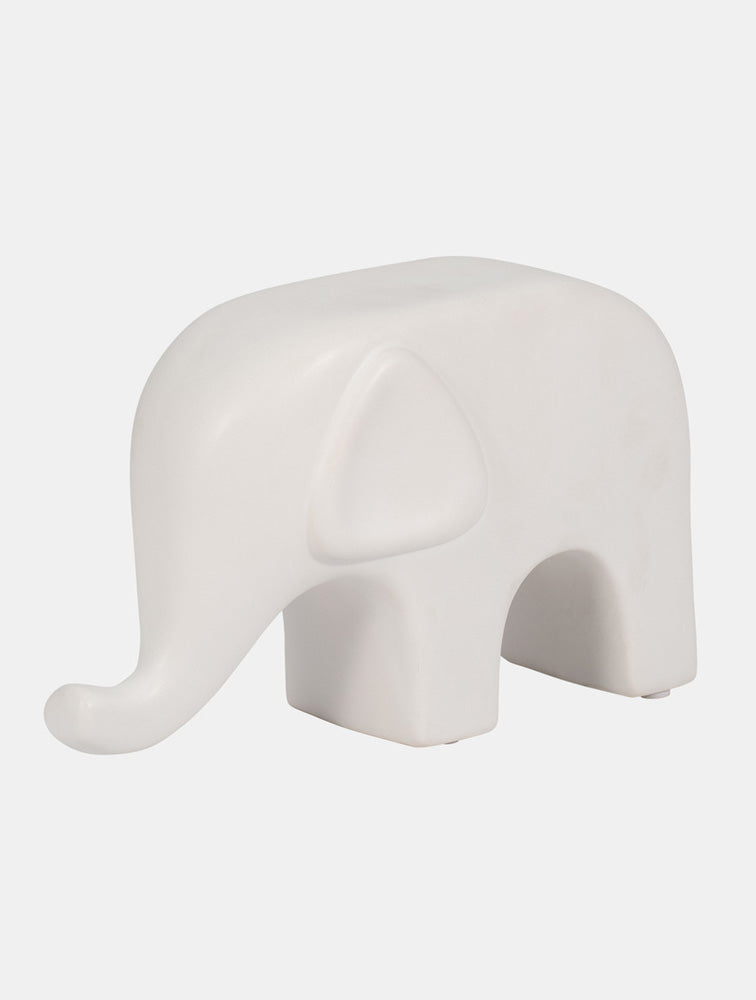ESCULTURA ELEFANTE BLANCO 9" X8277