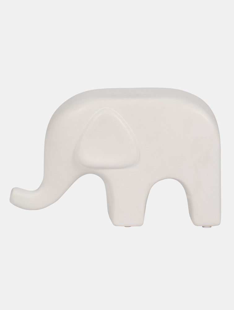 ESCULTURA ELEFANTE BLANCO 9" X8277