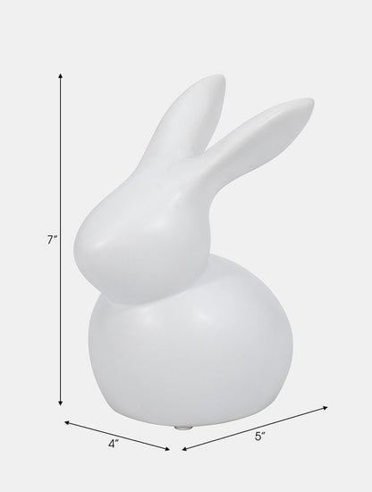 ESCULTURA CONEJO BLANCO 7" X8278